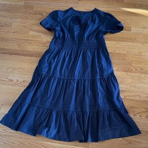 Quince Deep Blue Dress with pockets XL